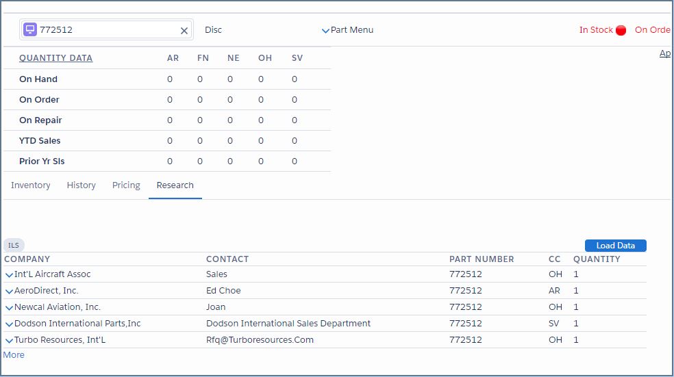ILS Integration Screenshot
